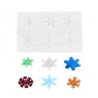 DIY Epoxy Mold Set Silicone Snowflake Shaped for DIY jewelry findings plated durable Sold By Lot