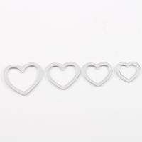 Pendientes Corazón de acero inoxidable, chapado, Bricolaje & diverso tamaño para la opción & hueco, 10PCs/Grupo, Vendido por Grupo