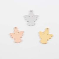 Stainless Steel Pendants, Angel, plated, DIY, more colors for choice, 17.50x20mm, Hole:Approx 2mm, 10PCs/Lot, Sold By Lot