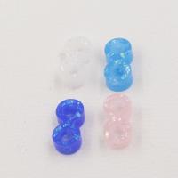 Resin Jewelry Beads, with Artificial Opal, fashion jewelry & DIY, more colors for choice, 3.2mm, Sold By PC