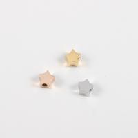 Stainless Steel Beads Star plated DIY Approx 1.3mm Sold By Lot