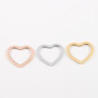 Stainless Steel Pendants Heart plated DIY & hollow Sold By Lot