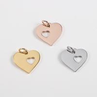 Stainless Steel Pendants, Heart, plated, DIY, more colors for choice, 12x13mm, 10PCs/Lot, Sold By Lot