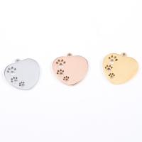 Stainless Steel Pendants, Heart, plated, DIY & hollow, more colors for choice, 18x18mm, Hole:Approx 1.7mm, 10PCs/Lot, Sold By Lot