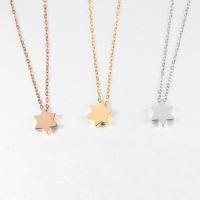 Stainless Steel Jewelry Necklace Star plated fashion jewelry & Unisex Sold By Strand