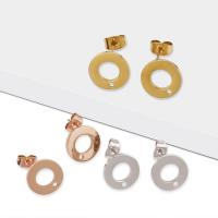 Stainless Steel Earring Drop Component, fashion jewelry & DIY, more colors for choice, Sold By Pair