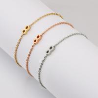 Bijoux bracelet en acier inoxydable, bijoux de mode & normes différentes pour le choix, plus de couleurs à choisir, Vendu par brin
