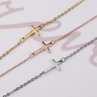 Stainless Steel Jewelry Bracelet, Cross, fashion jewelry, more colors for choice, Sold By PC