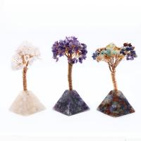 Rich Tree Decoration, Quartz, for home and office, more colors for choice, 58x58x150mm, Sold By PC