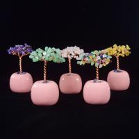 Rich Tree Decoration, Quartz, for home and office, more colors for choice, 60x60x120mm, Sold By PC