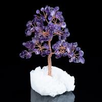 Rich Tree Decoration, Quartz, for home and office, more colors for choice, 90x90x150mm, Sold By PC
