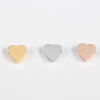 Stainless Steel Beads, Heart, plated, DIY, more colors for choice, 7.60x8mm, 10PCs/Lot, Sold By Lot