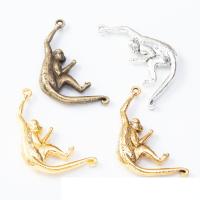 Tibetan Style Animal Pendants, fashion jewelry & DIY, more colors for choice, 31x45x6mm, Sold By PC