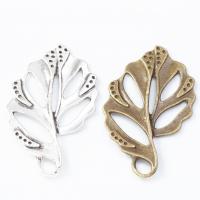 Tibetan Style Leaf Pendants, fashion jewelry & DIY, more colors for choice, Sold By PC