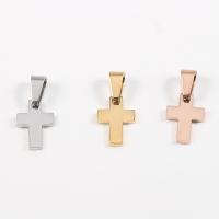 Stainless Steel Cross Pendants plated DIY Sold By Lot