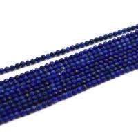 Natural Lapis Lazuli Beads Round polished DIY & faceted blue Sold By Strand