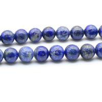 Lapislazuli Perlen, rund, poliert, DIY & verschiedene Größen vorhanden, blau, verkauft von Strang