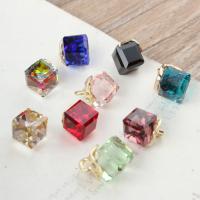 Crystal Pendants with Zinc Alloy gold color plated DIY & enamel nickel lead & cadmium free Sold By Bag