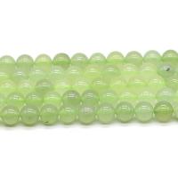 Jade New Mountain Beads Round DIY green Sold By Strand