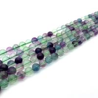 Natural Fluorite Beads Colorful Fluorite Round DIY  Sold By Strand