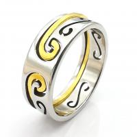 Vinger Ring in edelstaal, Roestvrij staal, plated, DIY & verschillende grootte voor keus, meer kleuren voor de keuze, 7mm, Verkocht door PC