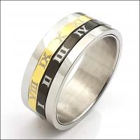 خاتم إصبع الفولاذ المقاوم للصدأ, مطلي, ديي, المزيد من الألوان للاختيار, 8mm, تباع بواسطة PC