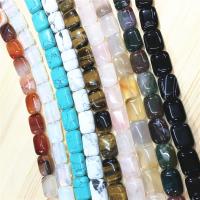 Mischedelstein Perlen, Naturstein, Rechteck, poliert, keine, 13x18x16mm, 22PCs/Strang, verkauft von Strang