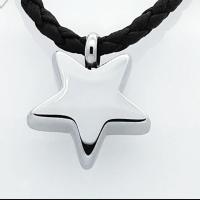 Stainless Steel Cinerary Casket Pendant, Star, plated, fashion jewelry & Unisex, 225x19mm, 2PCs/Lot, Sold By Lot