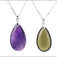 Gemstone Pendants Jewelry Teardrop plated fashion jewelry Sold By PC