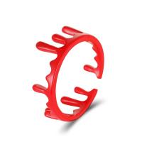 Messing Manschette Fingerring, für Frau, rot, frei von Nickel, Blei & Kadmium, 20mm, verkauft von PC