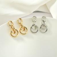 Brass Drop Earring, fashion jewelry, more colors for choice, Sold By PC
