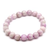 Gemstone Bracelets, Kunzite, Round, fashion jewelry & DIY & different size for choice, purple,  20cm, Sold By Strand