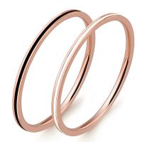 Titanium Čelik Finger Ring, pozlaćen, modni nakit & emajl, više boja za izbor, 1.2mm, Prodano By PC