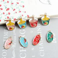 Tibetan Style Enamel Pendants, with enamel, fashion jewelry & DIY & different styles for choice, more colors for choice, Sold By PC