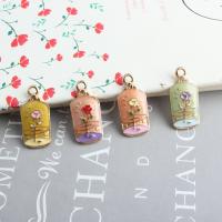Tibetan Style Enamel Pendants, with enamel, fashion jewelry & DIY, more colors for choice, 11X23MM, Sold By PC