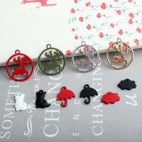 Zinc Alloy Enamel Pendants with enamel fashion jewelry & DIY Sold By PC
