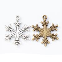 Zinc Alloy Pendants Snowflake plated DIY nickel lead & cadmium free Sold By PC