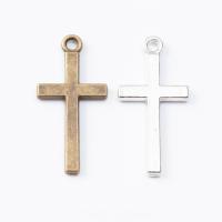 Tibetan Style Cross Pendants, plated, DIY, more colors for choice, nickel, lead & cadmium free, 27x13x2mm, Sold By PC