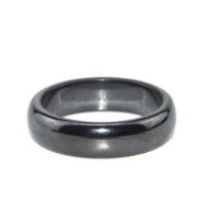 Natural Gemstone Finger Ring, Hematite, plated, fashion jewelry & Unisex & different size for choice, more colors for choice, Sold By PC