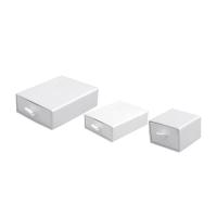 Κοσμήματα Gift Box, Χαρτί, με Χαρτόνι, διαφορετικό μέγεθος για την επιλογή, λευκό, Sold Με PC