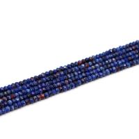 Perles Lapis Lazuli, abaque, poli, DIY & facettes, bleu, protéger l'environnement, sans nickel, plomb et cadmium, 2x4mm, Vendu par brin