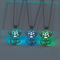 Luminated Necklace Zinc Alloy with Night-Light Stone fashion jewelry & Unisex 45+5CM Sold By Strand