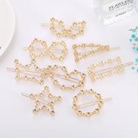 Hair Claw Clips Zinc Alloy with Rhinestone plated fashion jewelry Sold By PC