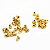 Stainless Steel Ear Nut  gold color plated Sold By PC