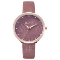 Women Wrist Watch, Tibetan Style, with PU Leather & Glass, plated, fashion jewelry & for woman, more colors for choice, 35x9mm,15x230mm, Sold By PC