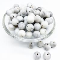 Miracle Acrylic Beads, Round, polished, DIY & different size for choice, grey, Sold By Bag