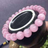 Cats Eye Bracelets, Round, fashion jewelry & different size for choice, pink, 19CM, Sold By Strand