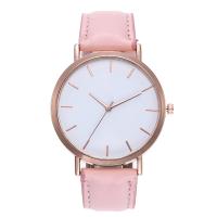 Women Wrist Watch Zinc Alloy with PU Leather & Glass & Stainless Steel Chinese Movement watch movement fashion jewelry & for woman plated Sold By PC