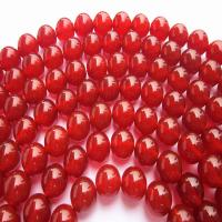 Natürlich rote Achat Perlen, Roter Achat, rund, poliert, DIY & verschiedene Größen vorhanden, rot, verkauft von Strang