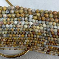 Natural Crazy Agate Beads Round polished DIY Sold By Strand